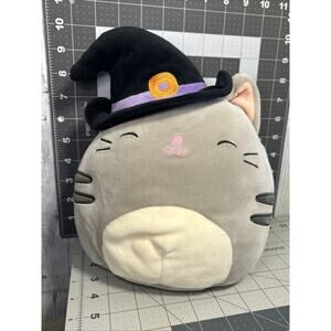 Squishmallows Tally the Cat Gray Cat Witch Plush 10" Stuffed Animal 2020 Soft